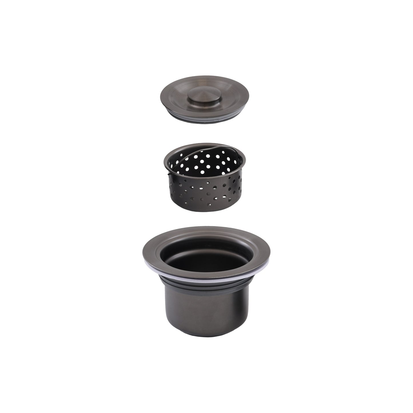 Chiuveta Bucatarie Inox SUS304 Bohm BH7849LB, 780x490mm, nano black, cuva stanga - detaliu 4