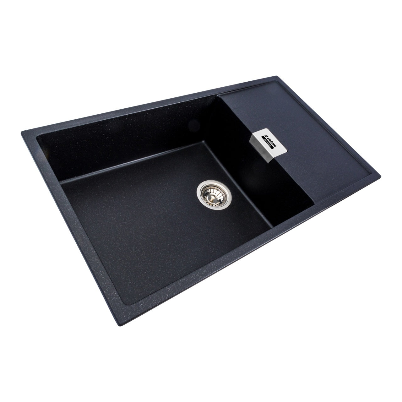 Chiuveta de bucatarie Elefant Premium Diamond Negru metalic, 856x500mm