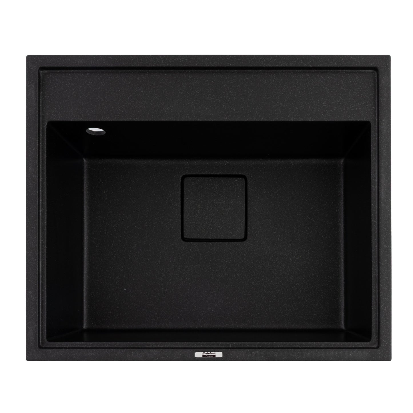 Chiuveta de bucatarie Elefant Premium SHERLIT, Negru metalic 600x500 mm