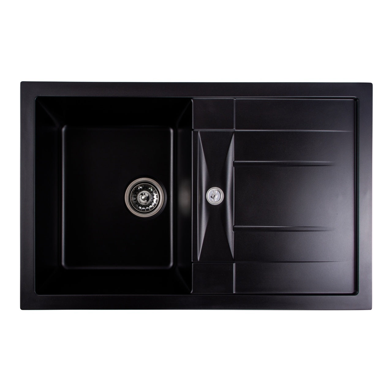 Chiuveta de bucătărie Elefant Premium Troya 7850 , Negru 776x496 mm