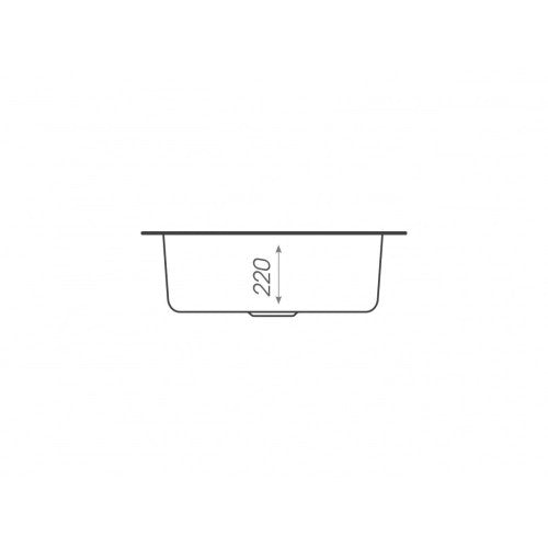 Chiuveta de bucătărie Elefant Premium Turas 480 , Nisip bej 482 mm