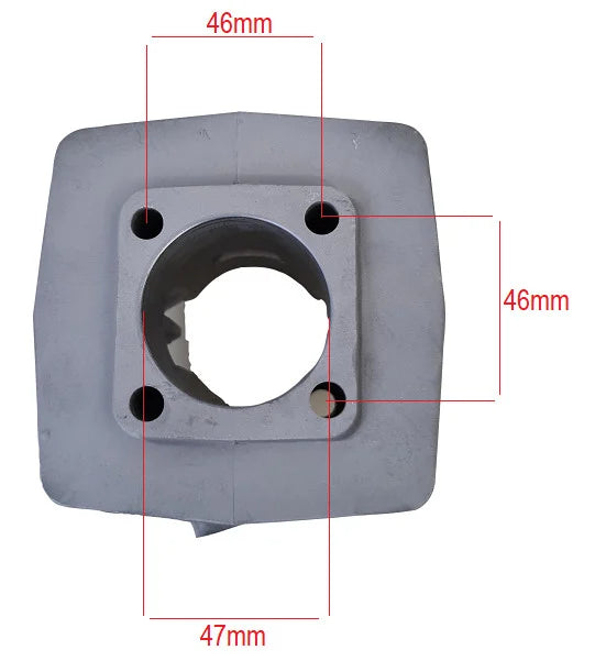 Cilindru Motor Bicicleta 80cc Model 1, Piston 47 mm, Bolt 10 mm, Set Complet