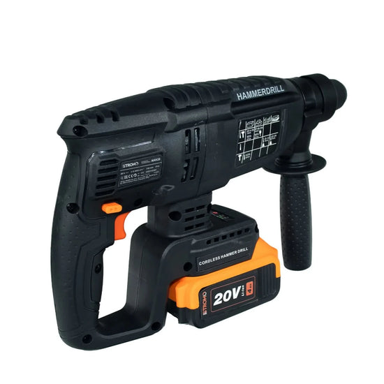 Ciocan rotopercutor STROMO AHA20, acumulator 20V 4Ah, motor brushless, 3J, 1400 rpm, 3200 bpm