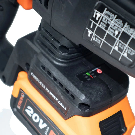 Ciocan rotopercutor STROMO AHA20, acumulator 20V 4Ah, motor brushless, 3J, 1400 rpm, 3200 bpm