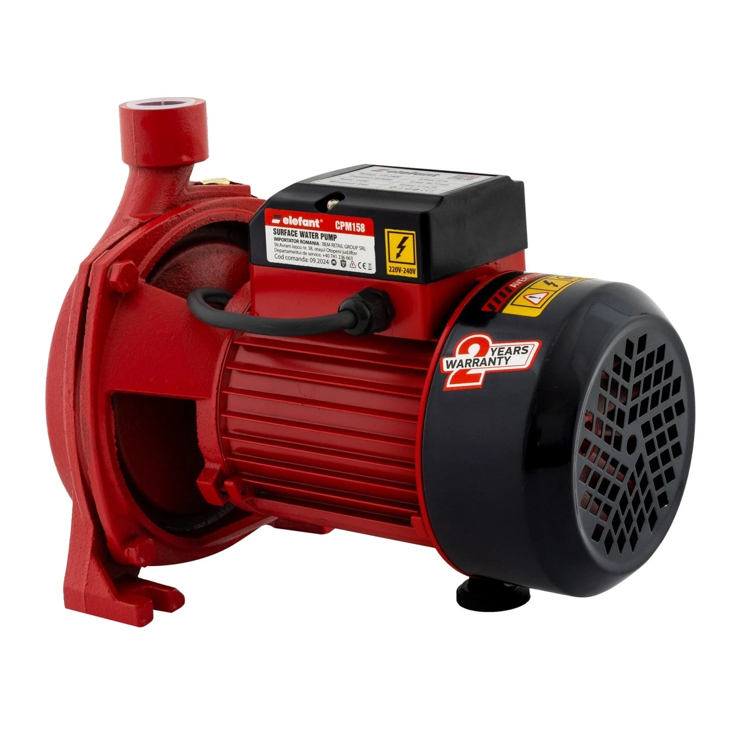 Pompa Centrifugala Elefant Aquatic CPM158, 750W, 100L/min, 30m, Bobinaj Cupru