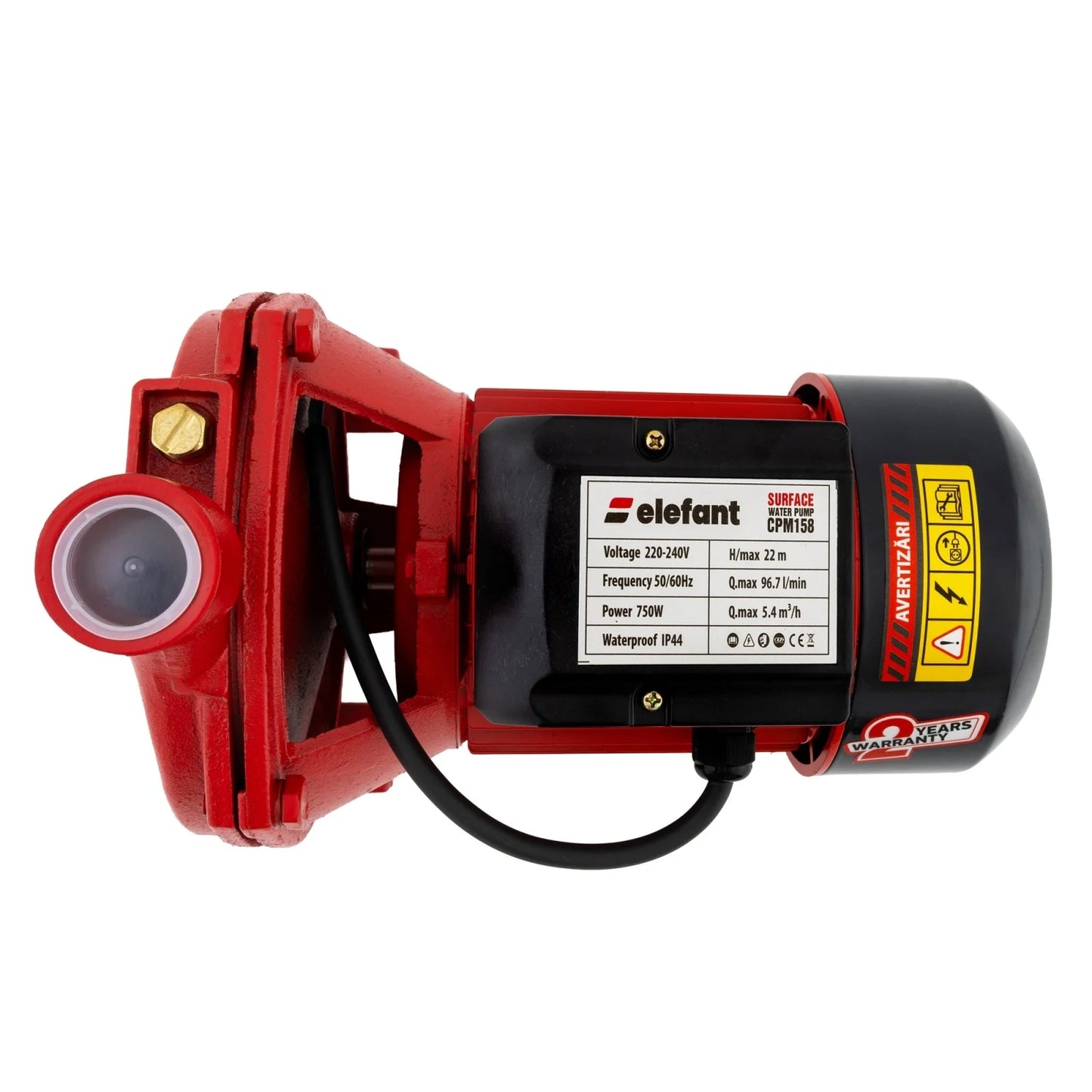 Pompa Centrifugala Elefant Aquatic CPM158, 750W, 100L/min, 30m, Bobinaj Cupru