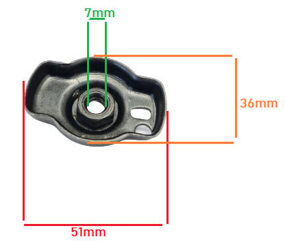 Cuplaj demaror motocoasa compatibil Stihl FS75 / FS80 / FS85R / FS85T / FS85 / FS80R (fara clichet) - vedere 3