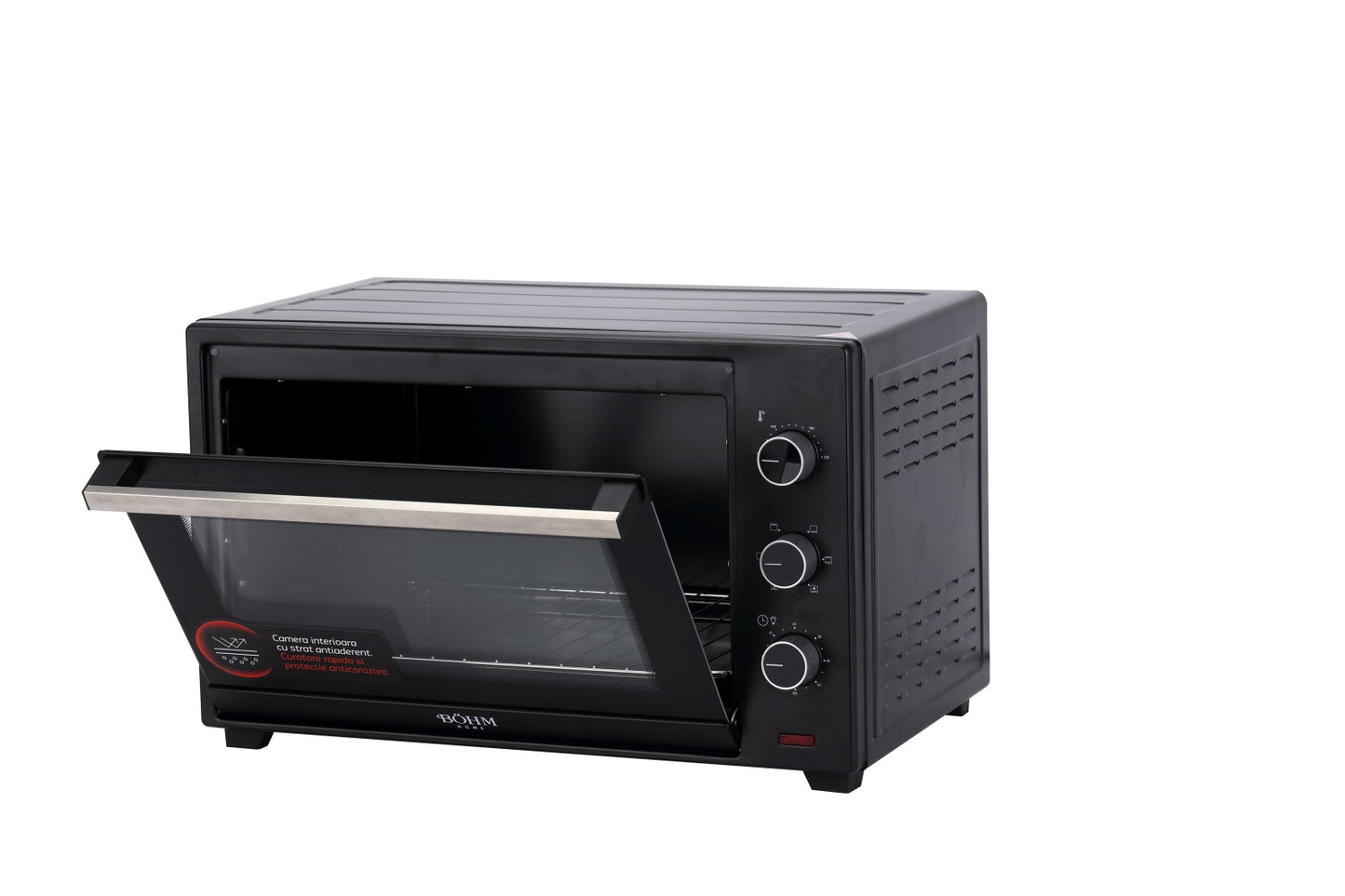 Cuptor Electric 60 L BOHM BC60B3-L, 2000W, 100-230°C, 5 Moduri Incalzire, Convectie - detaliu 7