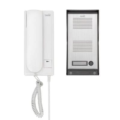 Interfon DP 22, montaj aparent, carcasa metalica, 2 fire, deschidere yala, LED, IP23