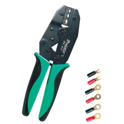 Cleste profesional sertizare papuci cablu 6PK-301H, cu clichet si reglaj presiune, 220 mm
