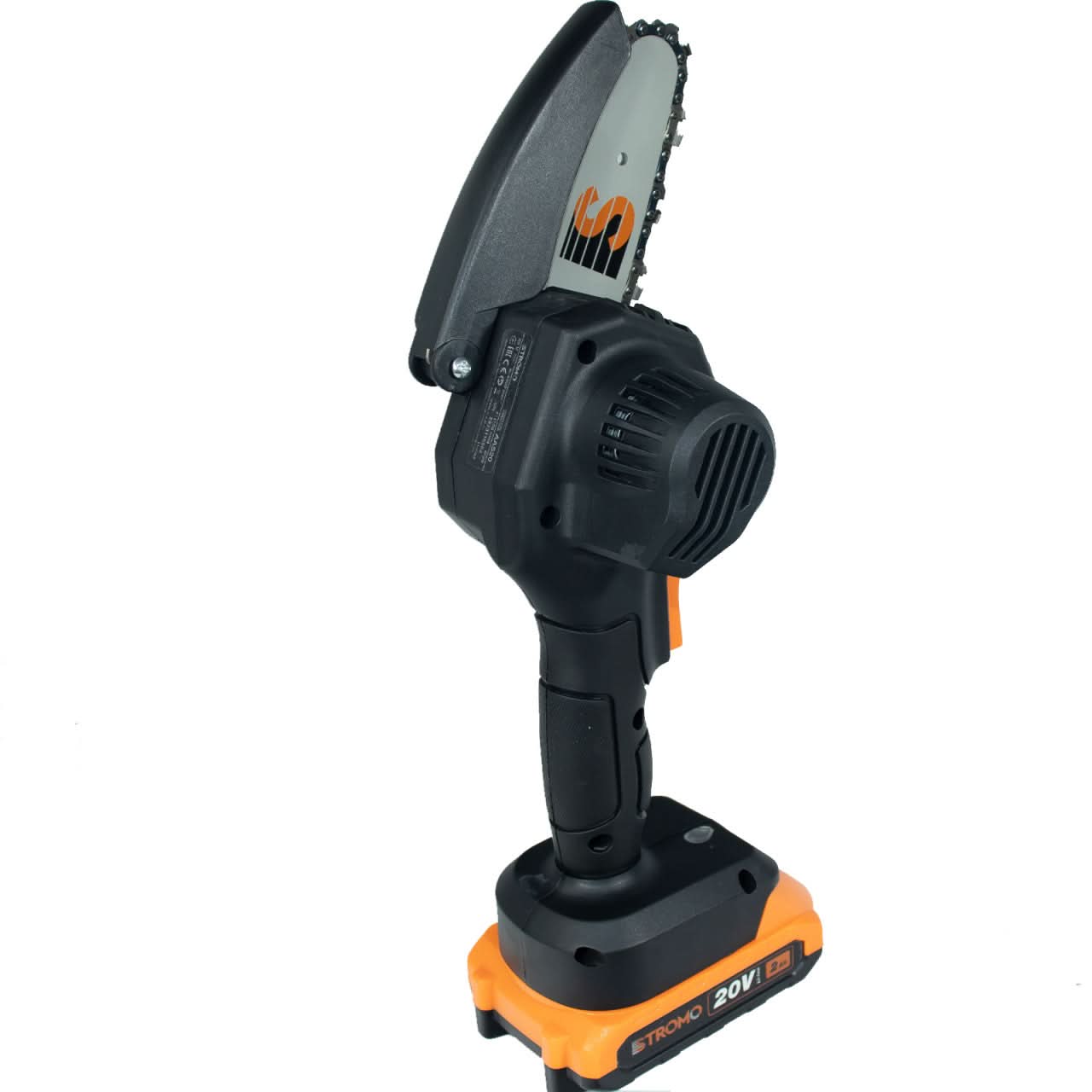 Fierastrau cu lant pe acumulator STROMO AAS20, 20V, 2Ah, lama 10.2 cm, 4000 rpm, 1 acumulator + incarcator