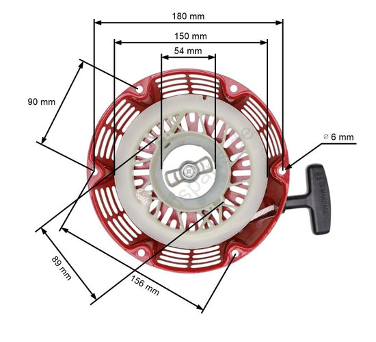 Demaror compatibil Honda GX240, Honda GX270