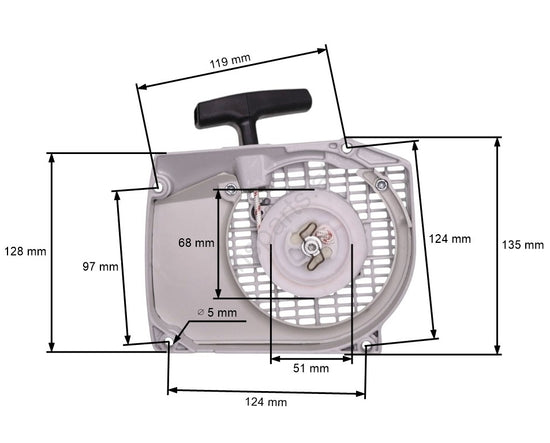 Demaror drujba compatibil Stihl MS440, 044