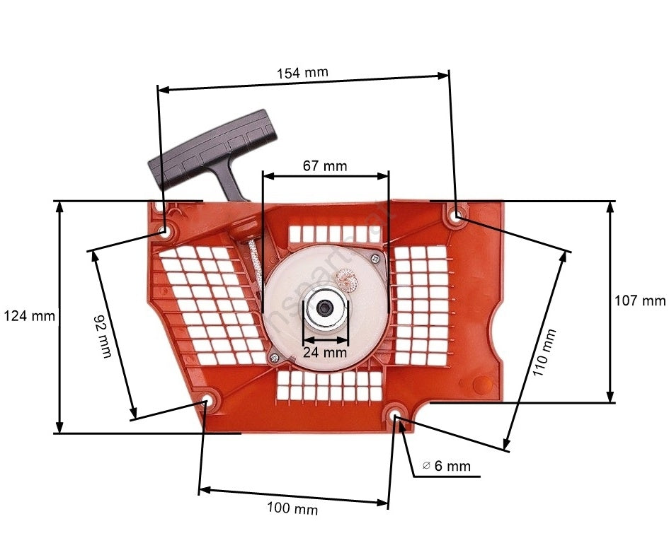 Demaror pentru drujba Husqvarna 357 / 359