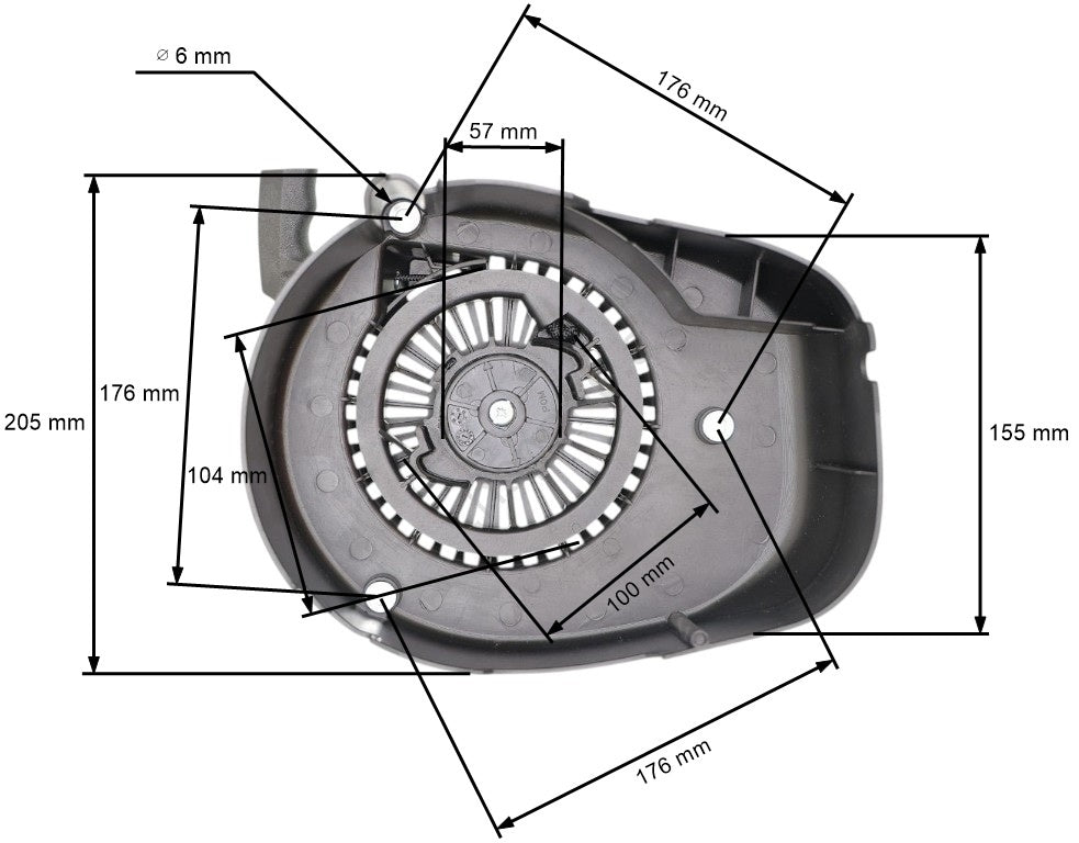 Demaror motosapa, motopompa, generator Loncin LC1P70FA