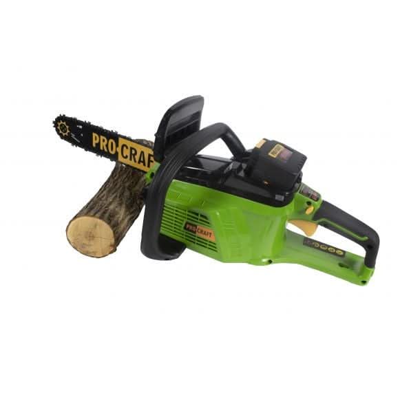 Drujba pe acumulator Procraft PKA40LI, 2600W, 40V, 4Ah, lama 365mm, ungere automata