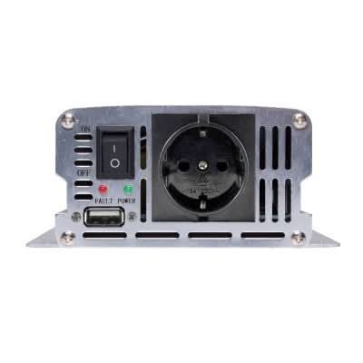 Invertor tensiune auto 12V la 230V, 500W continuu / 1000W maxim, cu USB – SAI 1000USB