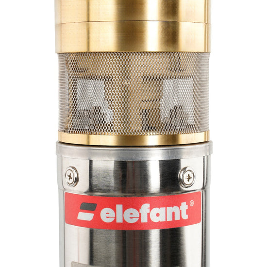 Pompa submersibila Elefant 4SKM200 1500W, 70m adancime, 105m refulare, debit 50L/min, 1”, 2850rpm, cablu 20m, rotor alama, turbina bronz