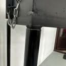 Gratar metalic gradina Vivatechnix VMD-1090, otel 2 mm, 80x40 cm, cu roti si picioare detasabile