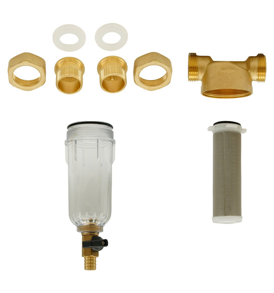 Filtru Apa cu Purjare Alama Flow F-PF-B01, sita inox, pentru instalatii