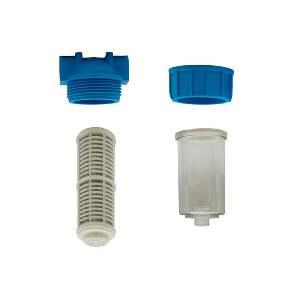 Filtru Apa cu Purjare Plastic Flow F-PF-P01, sita inox, pentru instalatii