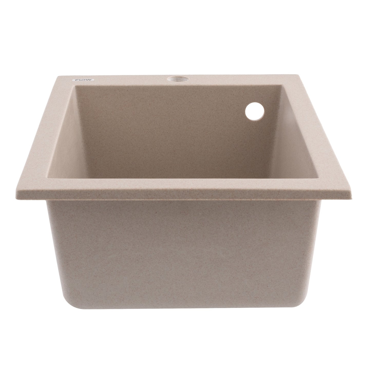 FCB-4149BA/1, Chiuveta de bucatarie din granit cu o cuva, seria BOARD, Avena, 410x495x190 mm, FLOW