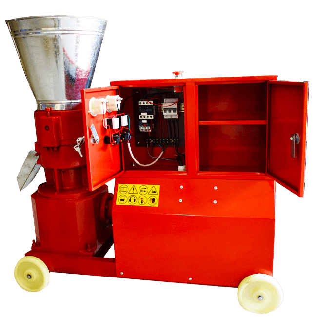 Granulator pentru furaje KL-200S, 7.5kW, 1500 rpm, 380V, cu motor si 3 matrite, Tehno MS #519 - ZEP.RO - Ți-e la îndemână!