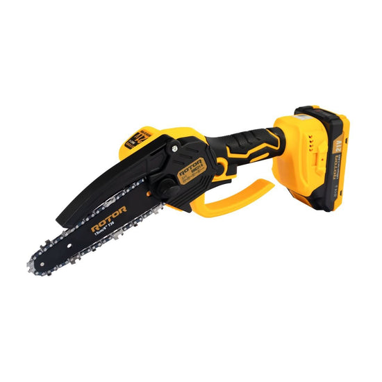 Fierastrau cu lant acumulator ROTOR RMC21-6 21V 2Ah lama 15cm 12m/s