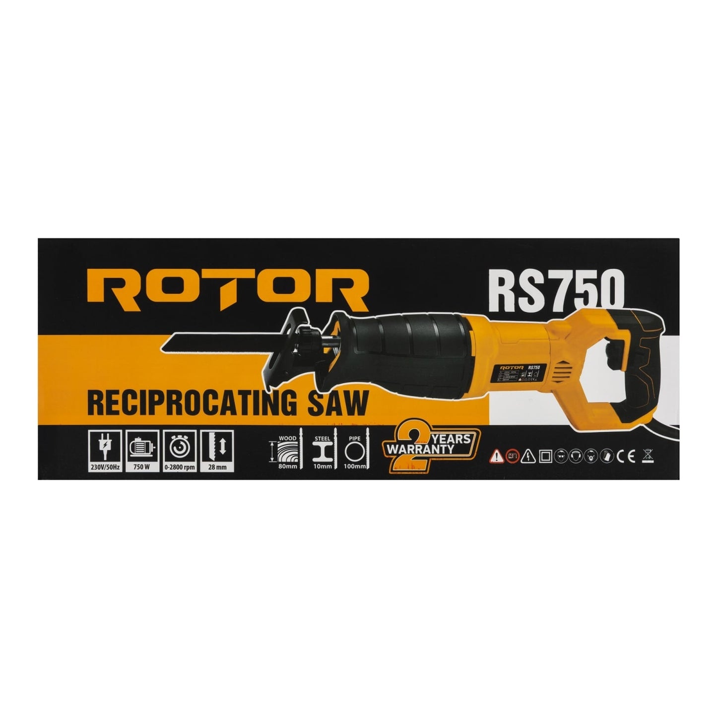 Fierastrau Sabie ROTOR RS750, 750W, 2800 RPM, pentru Lemn, Metal si PVC