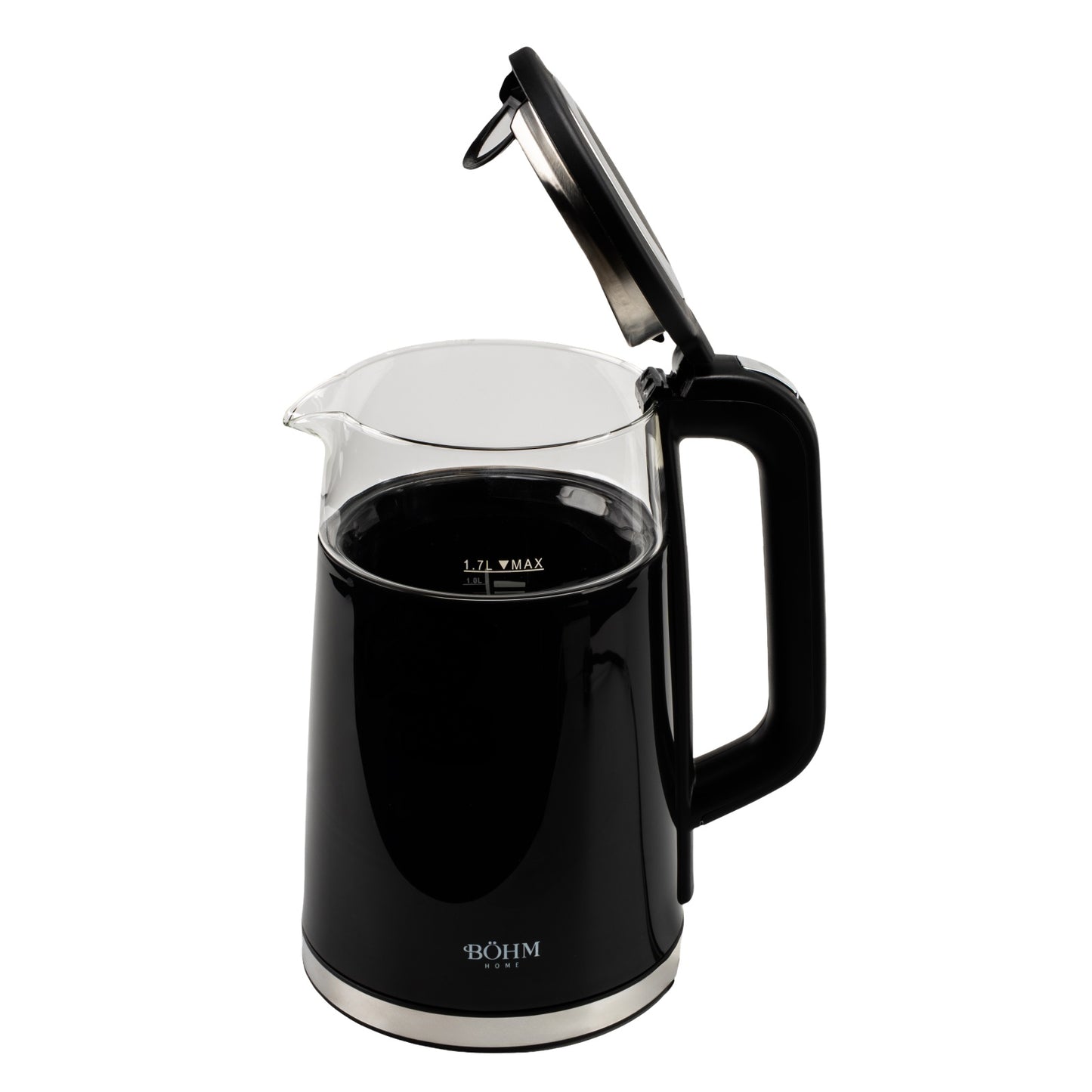 Fierbator Electric Bohm BHB8717D, 2200W, 1.7L, borosilicat transparent, digital - detaliu 7