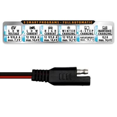 Incarcator acumulator auto SMART SMC 38, 6V/12V, 3.8A, LCD, desulfatare, protectii multiple