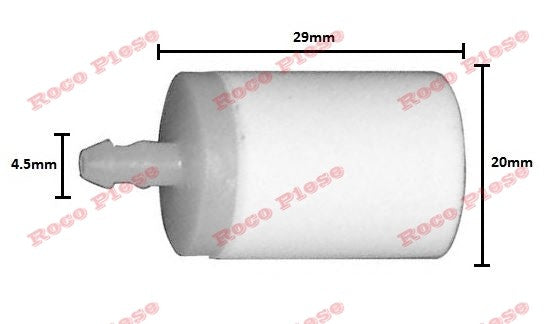 Filtru pentru drujba benzina drujba Husqvarna 4.5mm 4 / 5mm