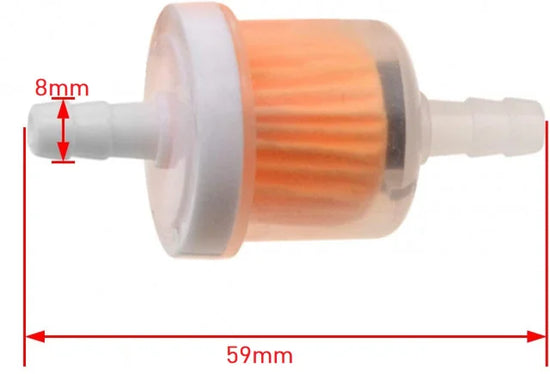 Filtru benzina universal pentru scuter - vedere detaliu