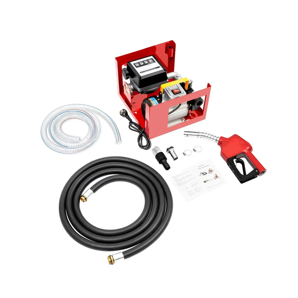 Pompa transfer diesel 550W, 60L/min, contor mecanic, pistol automat, 220V