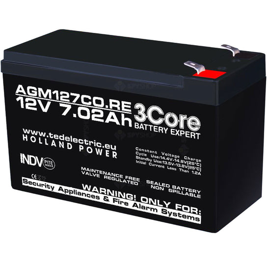 Acumulator pompa de stropit 12V 7Ah (7.02Ah), terminal F1, VRLA, plumb acid, fara intretinere