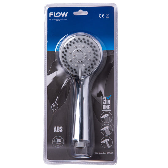 Cap Dus Multifunctional 3in1 Flow FPD-2C, crom ABS
