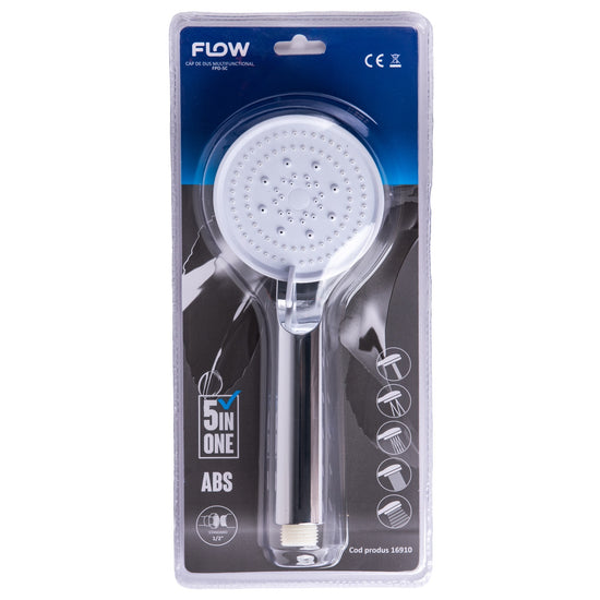 Cap Dus Multifunctional 5in1 Flow FPD-5C, crom ABS