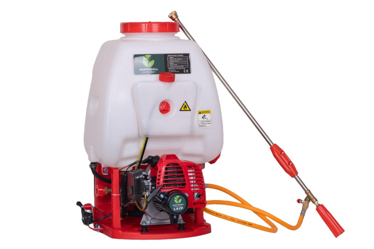 Atomizor PROFESIONAL Gospodarul Profesionist GP-767, 1.5 CP, motor 2T, rezervor 20L, raza stropire 12 m