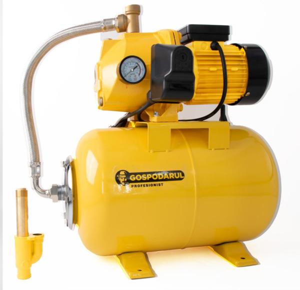 Hidrofor cu cap de fonta cu ejector Gospodarul Profesionist GP-800-3D, 24L, 800W, 3200 l/h, PROFESIONAL