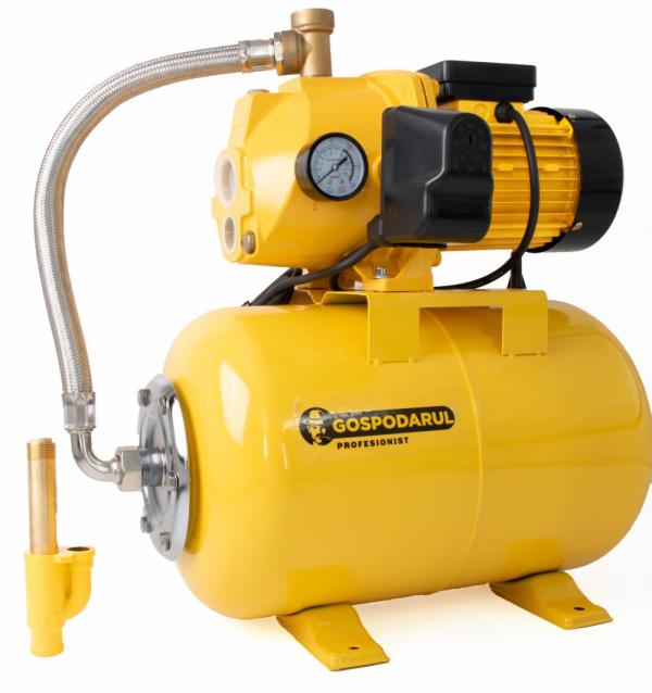 Hidrofor cu cap de fonta cu ejector Gospodarul Profesionist GP-800-3D, 24L, 800W, 3200 l/h, PROFESIONAL