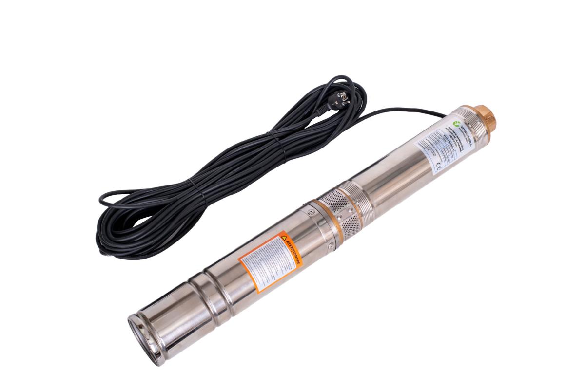 Pompa submersibila PROFESIONALA pentru apa curata Gospodarul Profesionist 4QJD-1100, 8 turbine POM, 1100W, 6000 l/h, cablu 25 m