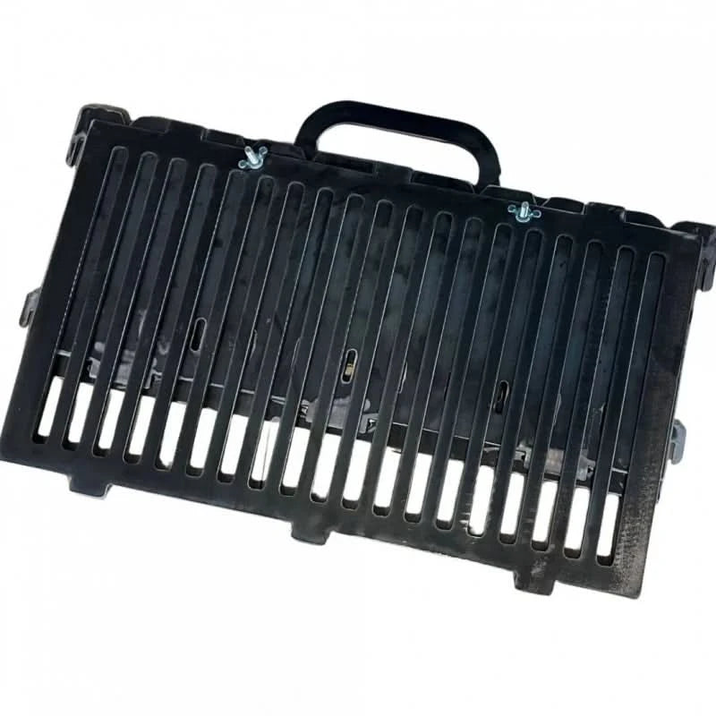 Gratar pliabil si portabil Vivatechnix KRO-1291, otel 3 mm, 50x30x25 cm – Fabricat in Romania