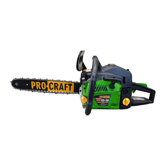 Drujba Benzina ProCraft GS-50, 52cc, 2T, 8000 RPM, pentru taiere lemn profesional