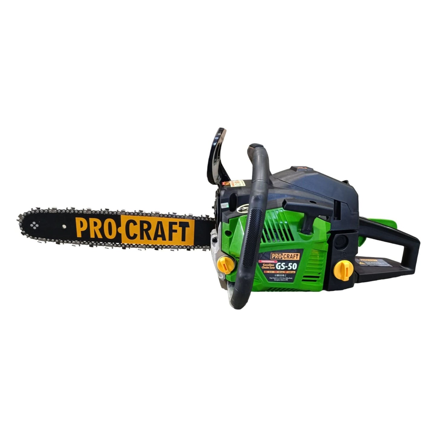 Drujba pe benzina PROCRAFT GS-50, 52cc, 2T, 8000 rpm, lama 40 cm, lant 32 dinti