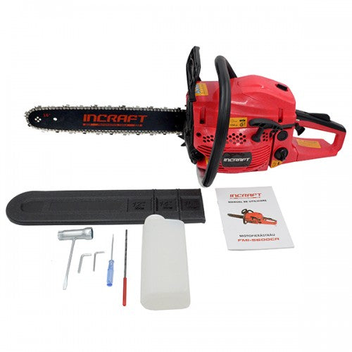 Drujba 4.3kW 5.6CP Incraft FMI-5600CR lama 40cm pornire manuala pompa automata