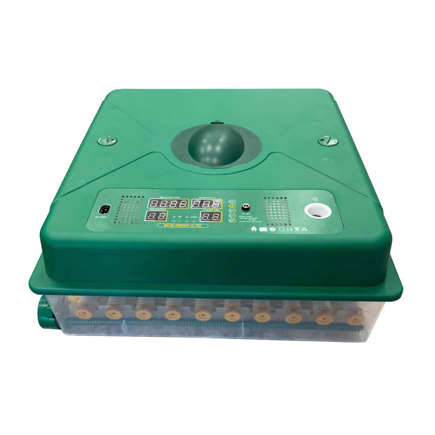 Incubator automat Zep PROFI-70, pana la 70 oua, rotire automata 360°, control temperatura si umiditate