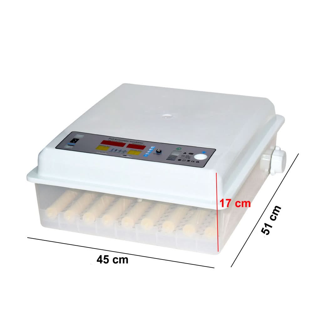 Incubator automat ZEP MS-64, 64 oua, 12V/220V, intoarcere automata, afisaj digital