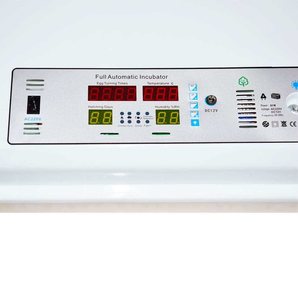Incubator automat ZEP MS-64, 64 oua, 12V/220V, intoarcere automata, afisaj digital
