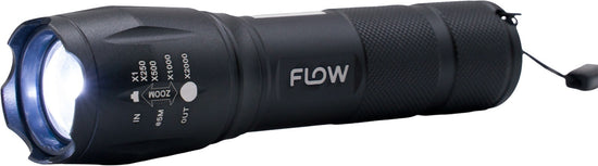 Lanterna LED Aluminiu cu Zoom si Suport Bicicleta Flow FB-T6G