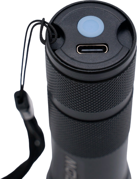 Lanterna LED Aluminiu cu Zoom si Suport Bicicleta Flow FB-T6G